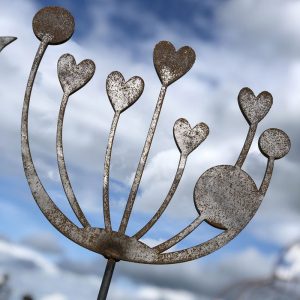 Agapanthus Flower, Garden Metal Artwork