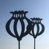 Garden Metal Artwork - Poppy Seed Heads