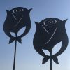 Garden Metal Artwork - Roses