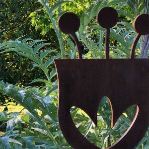 Metal Tulip Garden Artwork