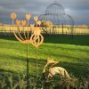 Metal Garden Artwork Fantastic Mr Fox sporting his gorgeous red coat
