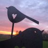 Tail Down Birdie Metal Artwork