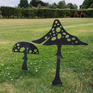 Metal Garden Toadstools