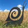 Rustic Metal Snail Silhouette
