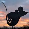Metal Mouse Sculpture